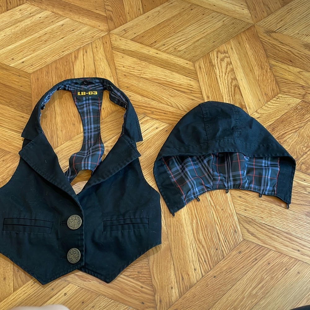 Y2K Vintage Japan hooded Vest